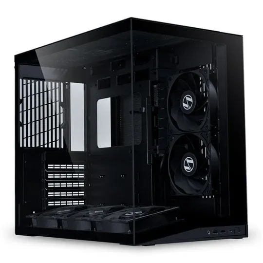 Lian Li O11 Dynamic Mini V2 Flow Black Dual Chamber Compact Mid Tower PC Gaming Case